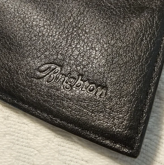 Brighton Pebbled black & Brown Croc Embossed Leather Travel Crossbody EUC - Picture 15 of 16